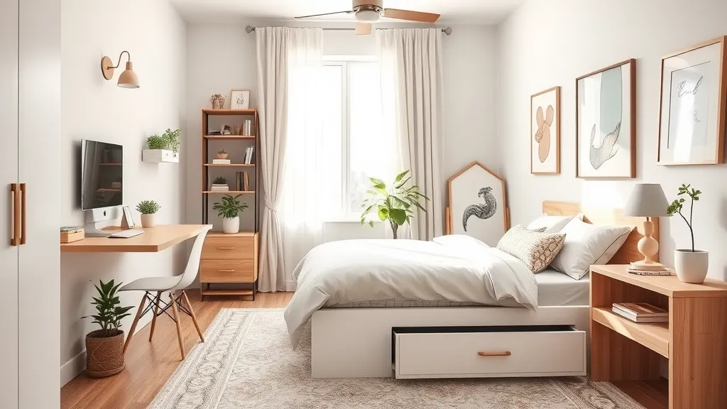 17 Soluciones Creativas para Dormitorios Pequeños Que Cambiarán Tu Espacio Para Siempre!
