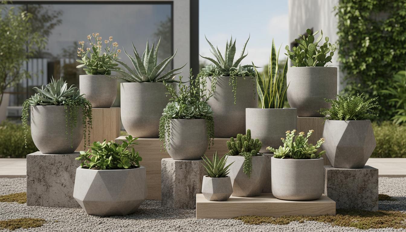 Macetas de cemento: 12 ideas DIY que transformarán tu jardín (el #5 te sorprenderá)
